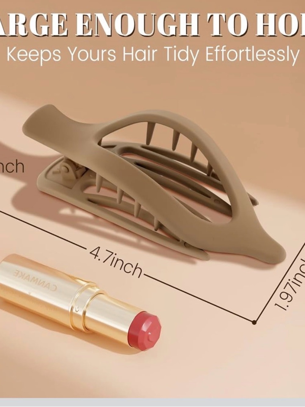 Neutral Tone Hair Clips Set - 8 Pack box 2 NWT - Picture 5 of 7